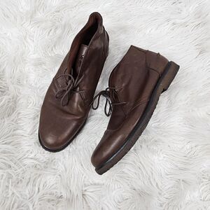 Polo Ralph Lauren Marlow BO CSL Chukka Boots Oiled Leather Brown Men's Size 10.5